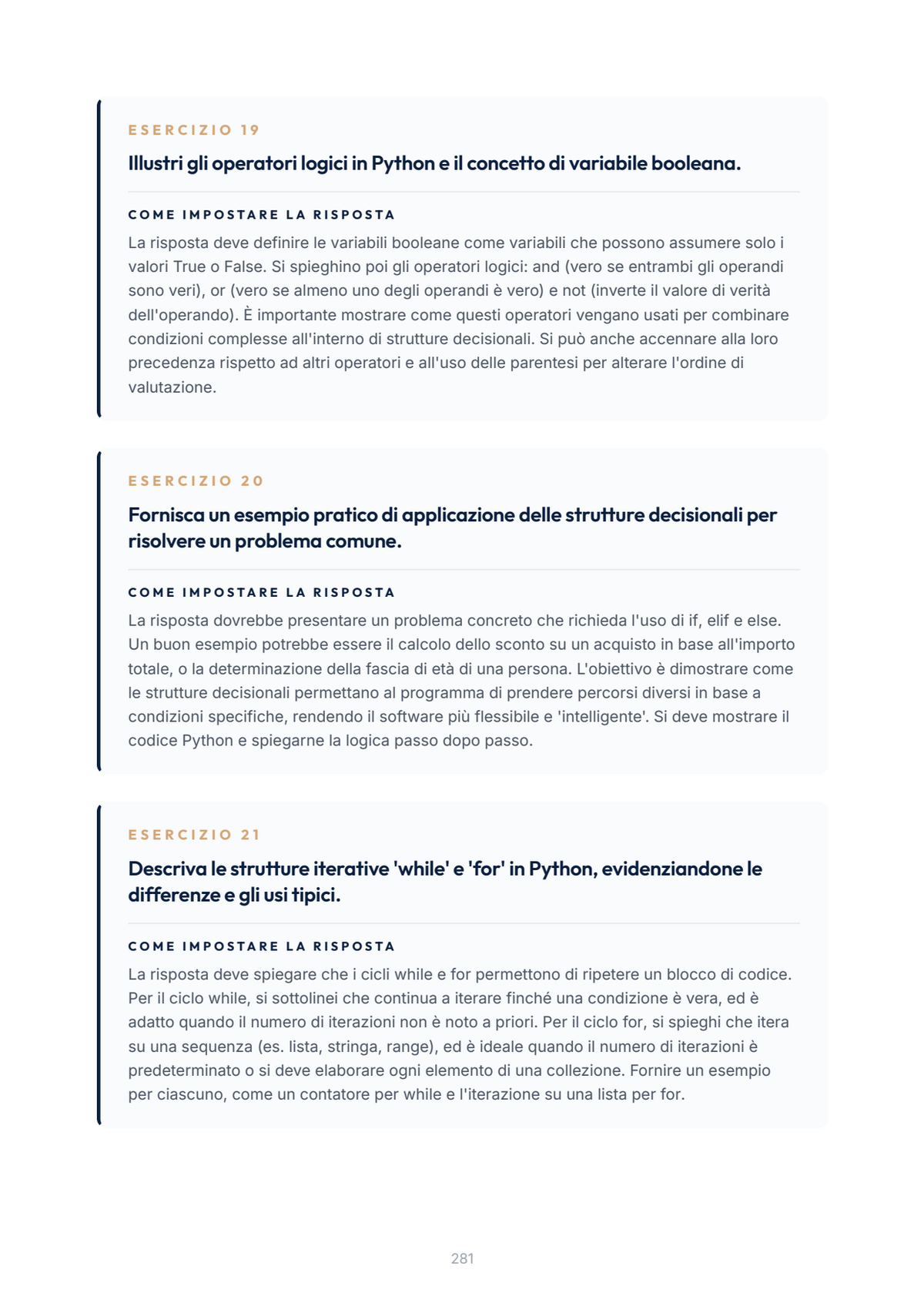 Lèssico · anteprima 8/10 — Esercizi per l'orale — Programmazione Object Oriented (ed. 1.6)