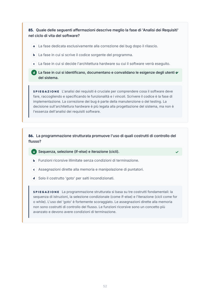 Lèssico · anteprima 5/10 — Banca domande — Programmazione Object Oriented (ed. 1.6)