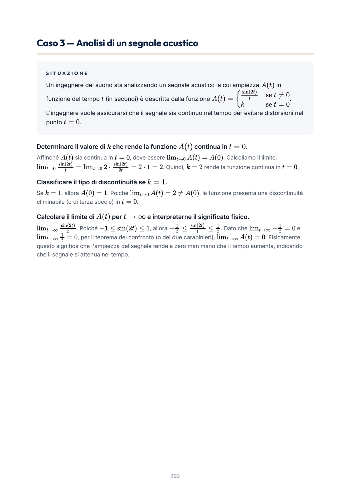 Lèssico · anteprima 9/10 — Casi applicativi — Analisi matematica I (ed. 1.8)