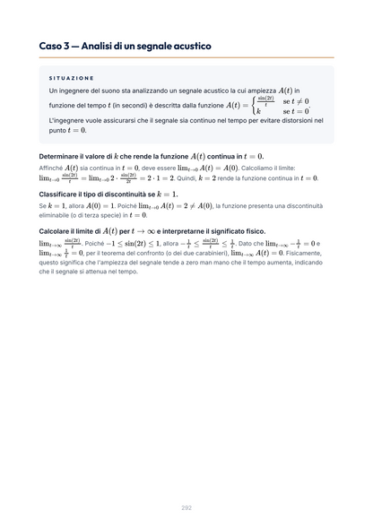 Lèssico · anteprima 9/10 — Casi applicativi — Analisi matematica I (ed. 1.8)