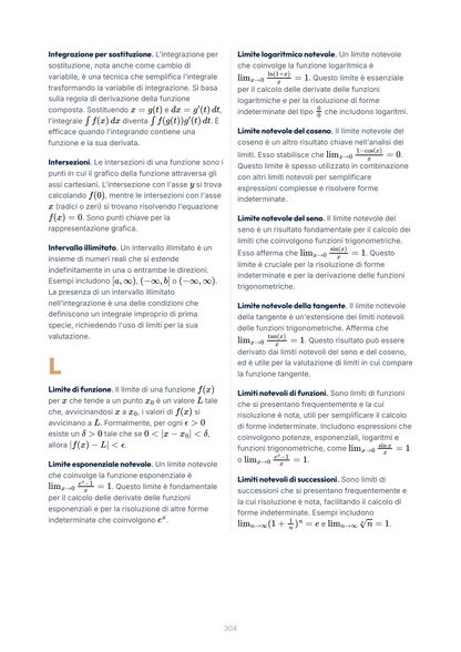 Lèssico · anteprima 10/10 — Glossario — Analisi matematica I (ed. 1.8)