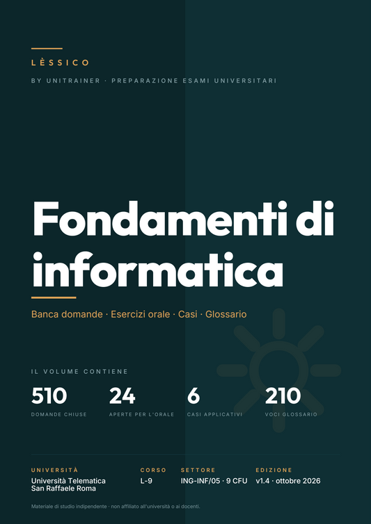 Lèssico · copertina di Fondamenti di informatica — L-9 Ingegneria Biomedica — San Raffaele (ed. 1.4)