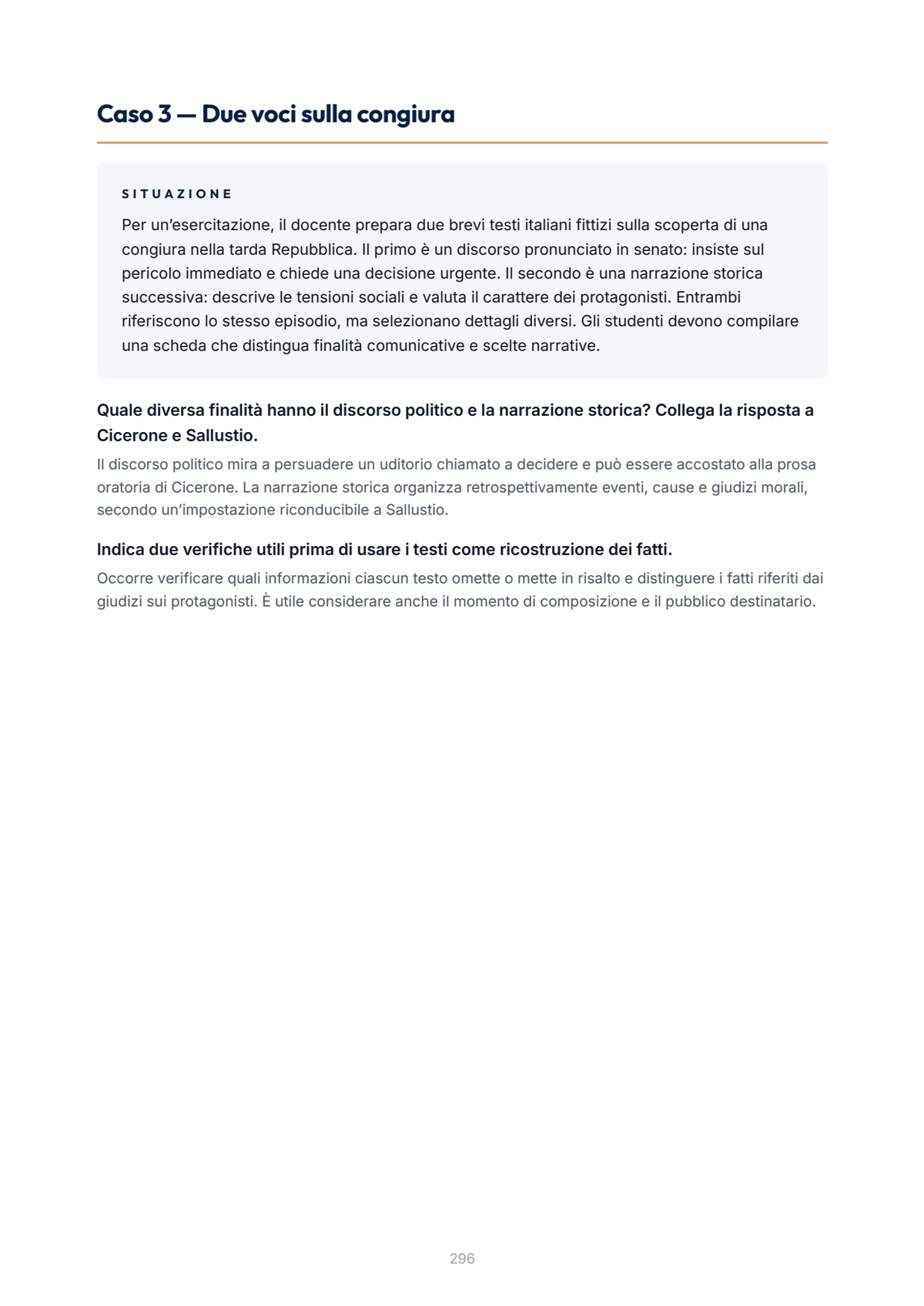 Lèssico · anteprima 9/10 — Casi applicativi — Lingua e letteratura latina (ed. 1.1)