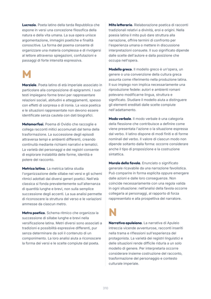 Lèssico · anteprima 10/10 — Glossario — Lingua e letteratura latina (ed. 1.1)