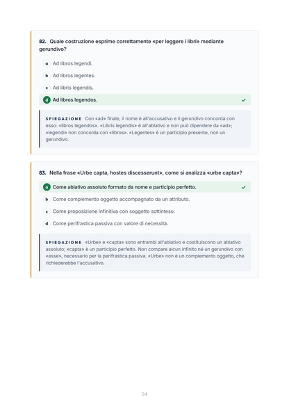 Lèssico · anteprima 5/10 — Banca domande — Lingua e letteratura latina (ed. 1.1)