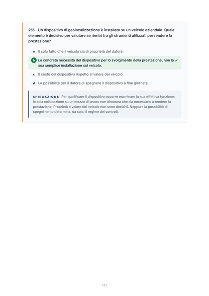 Lèssico · anteprima 6/10 — Banca domande — Diritto del lavoro (ed. 1.0)