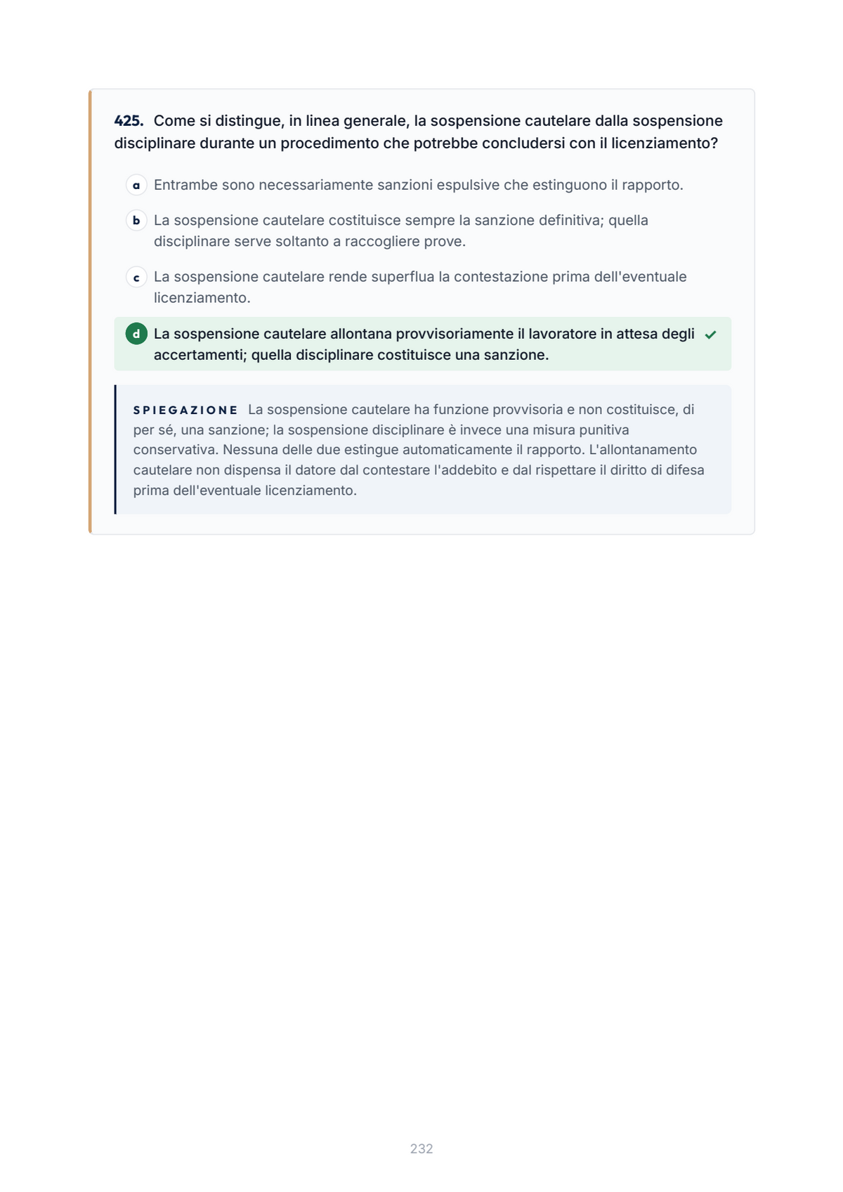 Lèssico · anteprima 7/10 — Banca domande — Diritto del lavoro (ed. 1.0)