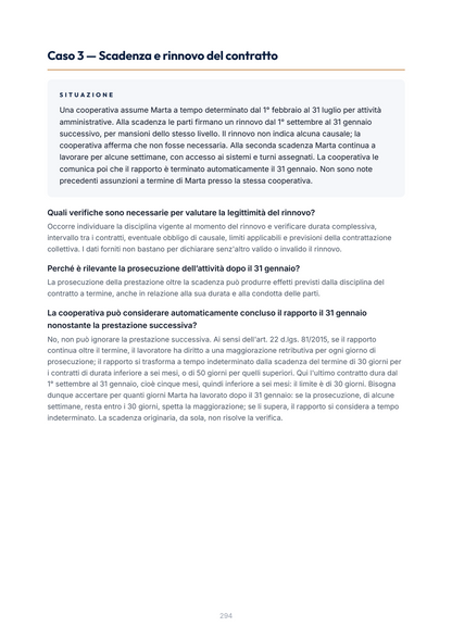Lèssico · anteprima 9/10 — Casi applicativi — Diritto del lavoro (ed. 1.0)