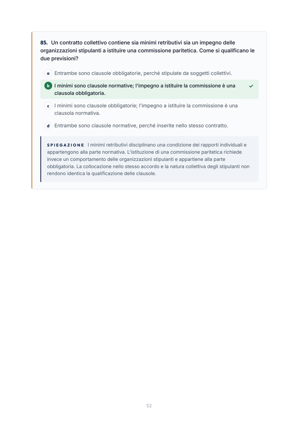 Lèssico · anteprima 5/10 — Banca domande — Diritto del lavoro (ed. 1.0)