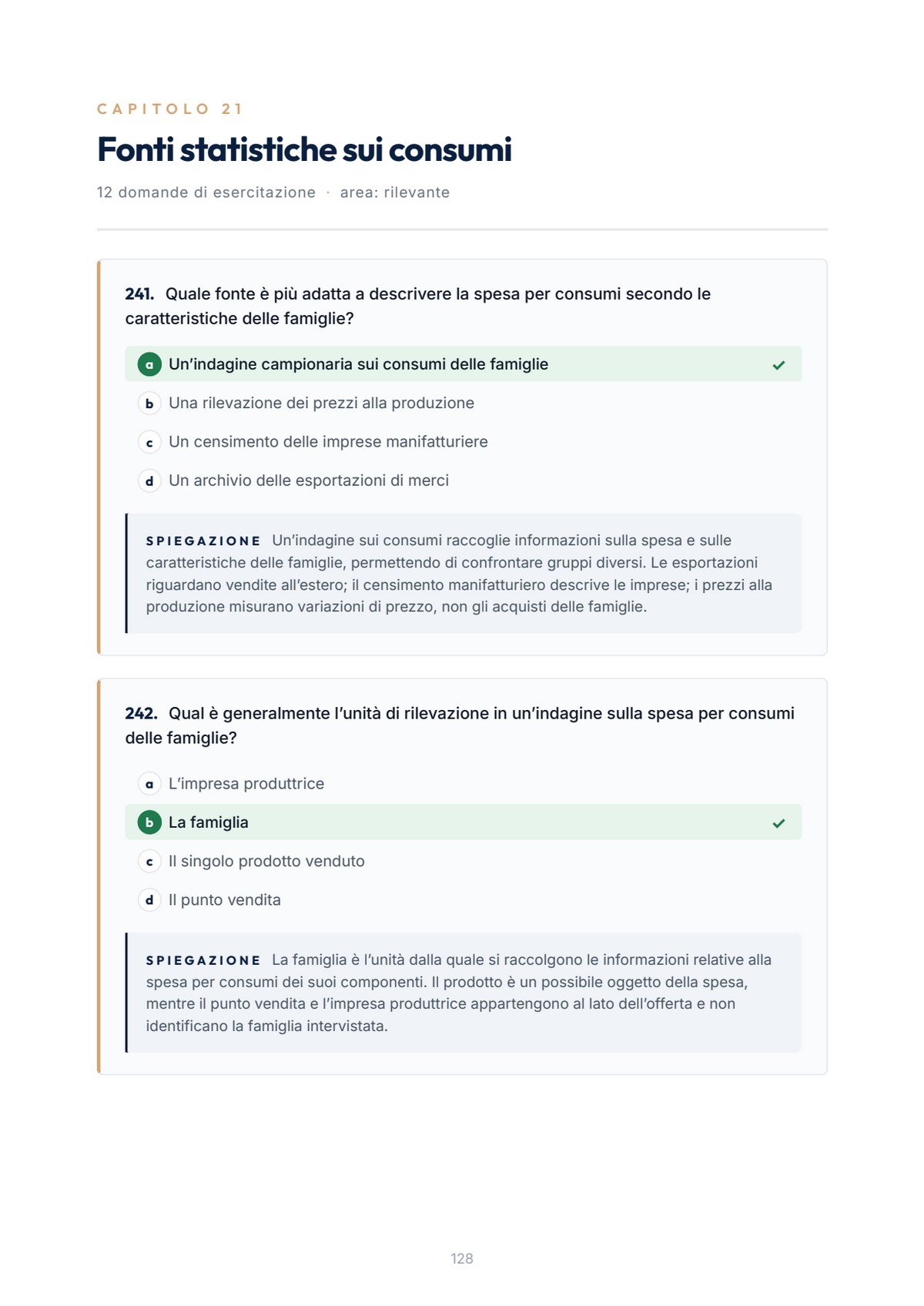 Lèssico · anteprima 6/10 — Banca domande — Statistica per lo sviluppo economico (ed. 1.0)