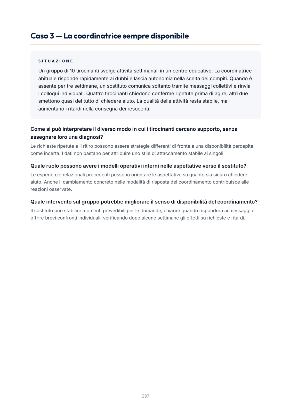 Lèssico · anteprima 9/10 — Casi applicativi — Psicologia dei gruppi e delle communities (ed. 1.0)