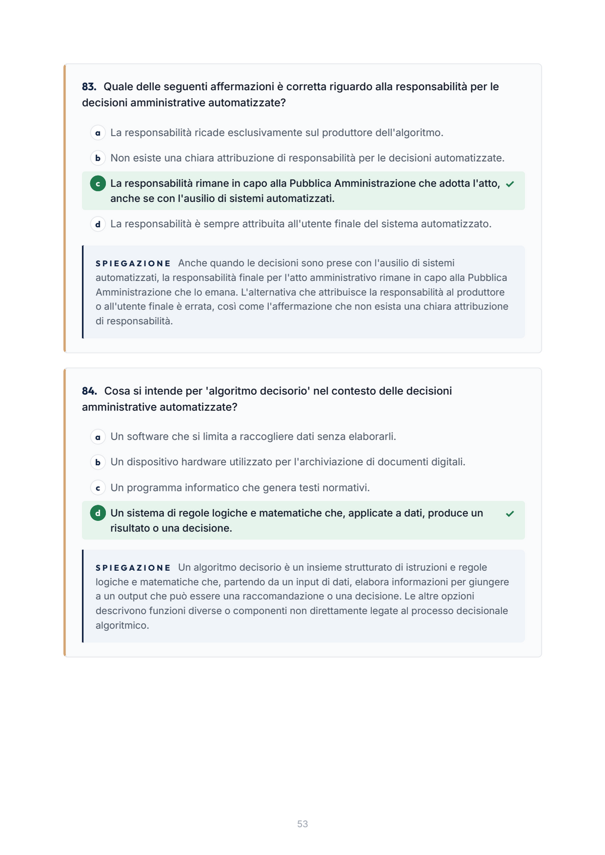Lèssico · anteprima 5/10 — Banca domande — Diritto dell'amministrazione digitale (ed. 1.4)
