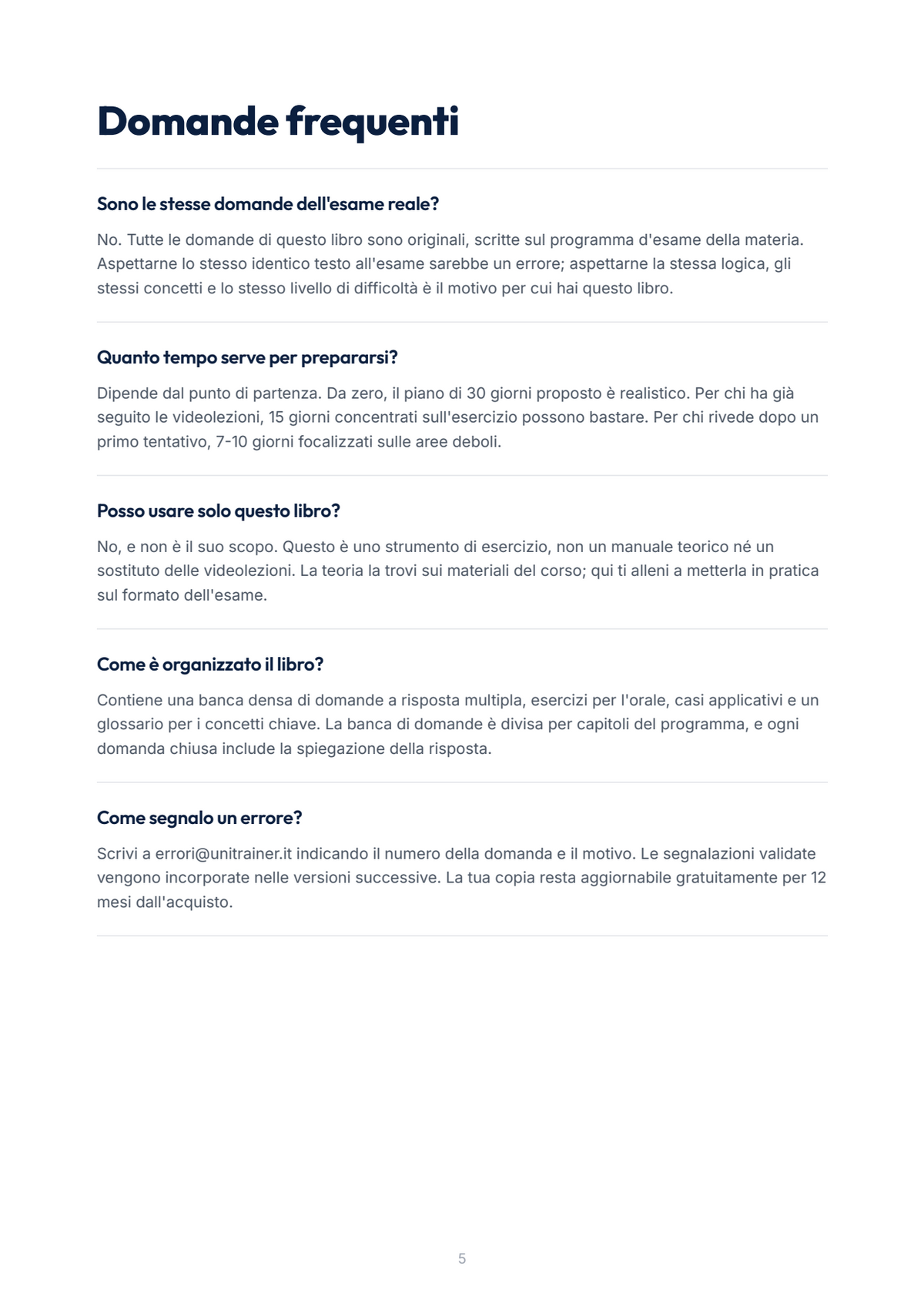 Lèssico · anteprima 3/10 — Domande frequenti — Diritto internazionale ed europeo dell'ambiente (ed. 1.5)