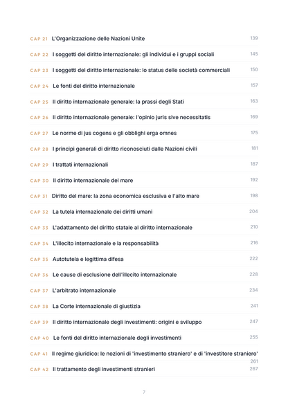 Lèssico · anteprima 4/10 — Indice dei capitoli — Diritto internazionale ed europeo dell'ambiente (ed. 1.5)