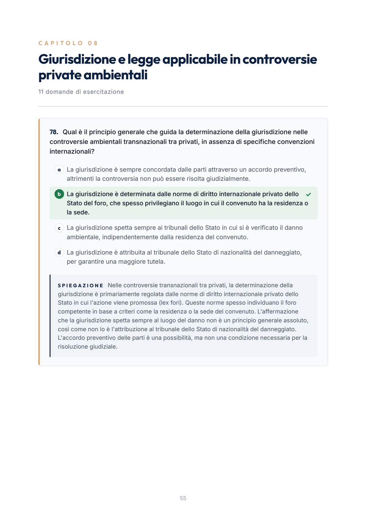 Lèssico · anteprima 5/10 — Banca domande — Diritto internazionale ed europeo dell'ambiente (ed. 1.5)