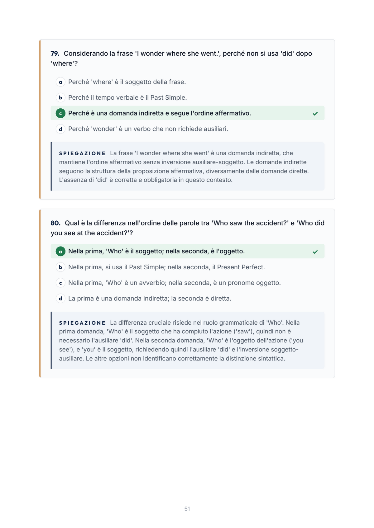 Lèssico · anteprima 5/10 — Banca domande — Inglese (ed. 1.5)