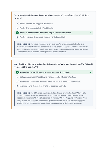 Lèssico · anteprima 5/10 — Banca domande — Inglese (ed. 1.5)
