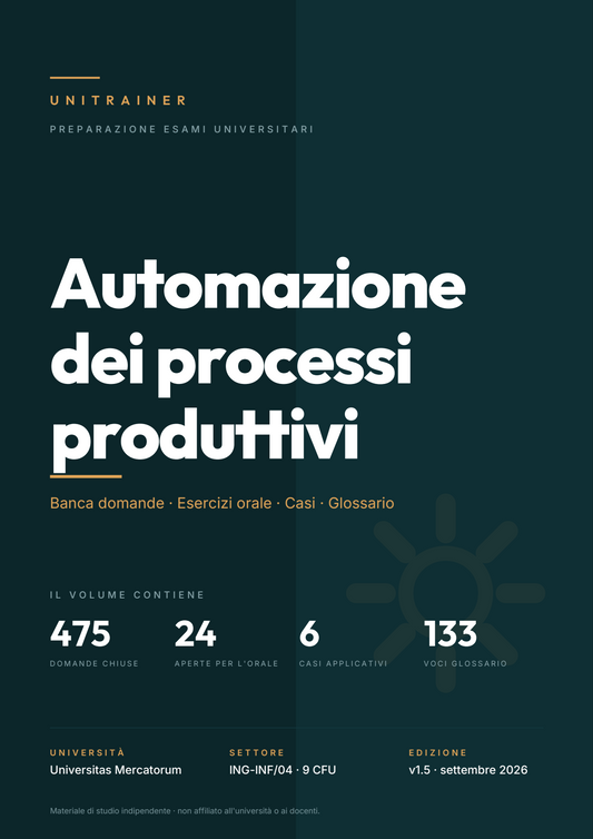 Lèssico · copertina di Automazione dei processi produttivi — LM-66 Sicurezza Informatica — Mercatorum (ed. 1.5)