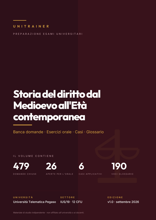 Lèssico · copertina di Storia del diritto dal Medioevo all'Età contemporanea — LMG-01 Giurisprudenza — Pegaso (ed. 1.0)