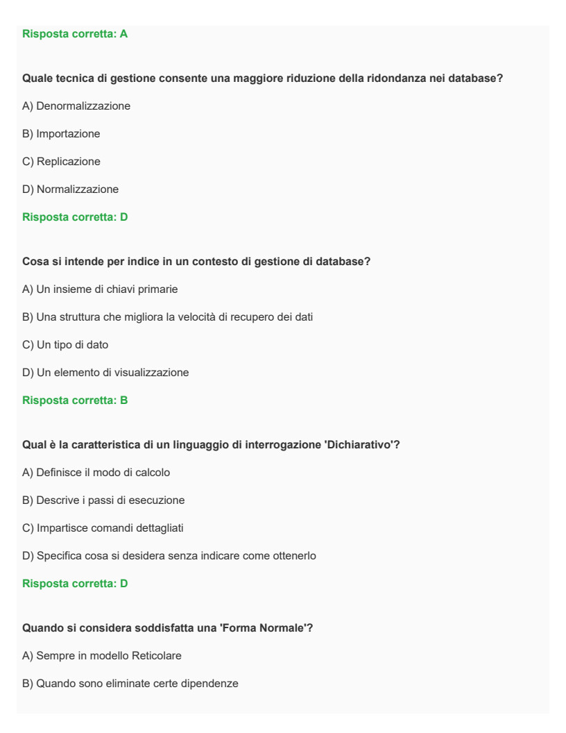 Ingegneria dei dati e modellizzazione