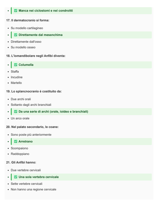 Citologia, Istologia e Anatomia Comparata dei Vertebrati