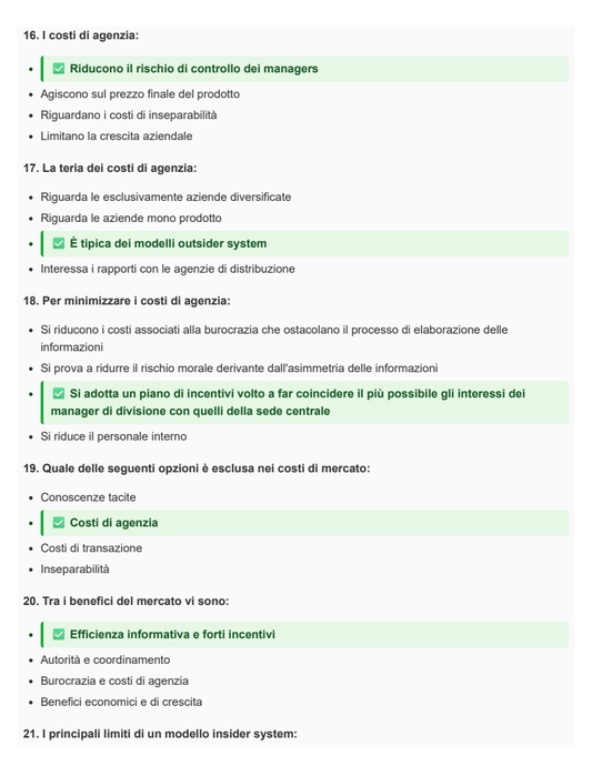 Management e finance