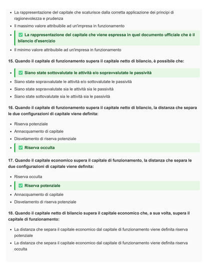 Metodologie e determinazioni quantitative d'azienda