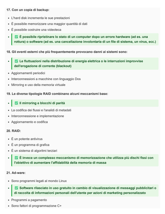 Matematica, Statistica e Bioinformatica (Modulo INF-01)